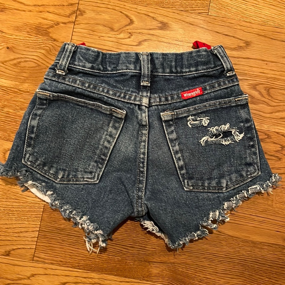 Destroyed wrangler Jean shorts